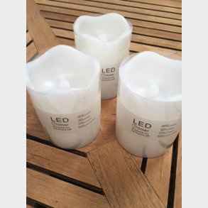 Bloklys med varm hvid diode 9 cm.