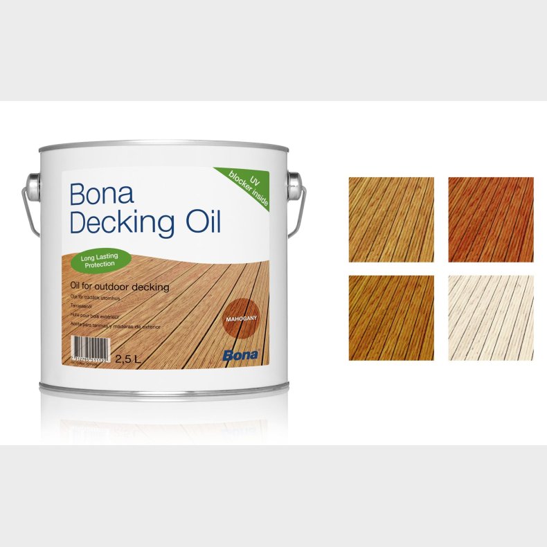 Bona Decking Oil Teak - Terrasseolie 2,5 liter