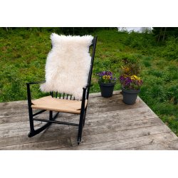 Lammeskind hvid "krllet" 111-130 cm