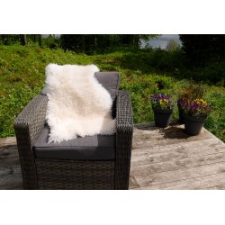 Lammeskind hvid "krllet" 111-130 cm