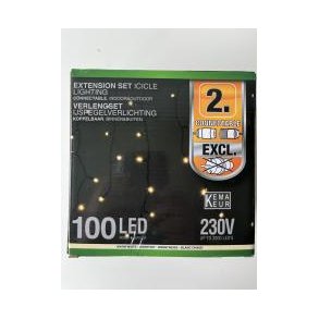 Forlnger til Istapper basisst med 100 varme hvide diode lys