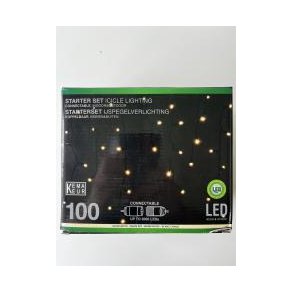 Lyskde - Istapper - med 100 varme hvide diode lys - basisst