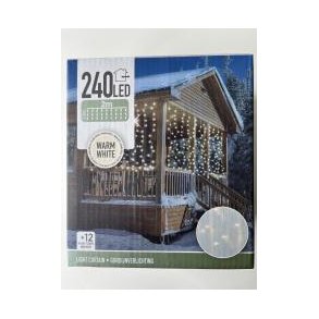 Lyskde 240 varme hvide diode lys - Istapper