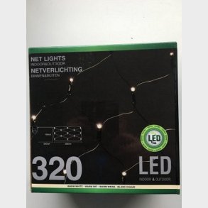 Lyskde - net med 320 varme hvide diode lys