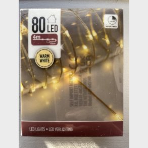 Lyskde med 80 varme hvide dioder