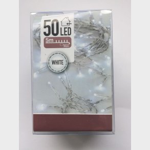 Lyskde med 50 hvide diode lys