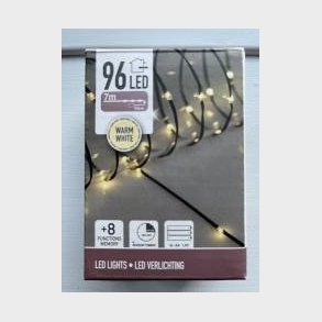 Lyskde med 96 varme hvide diode lys